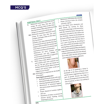ALLEN Class 7 NCERT All-in-One Study Material Package-10 Multicolor Modules Covering 6 Core Subjects | Physics, Chemistry, Biology, Maths, Social Science & English