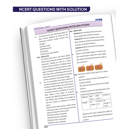 ALLEN Class 7 NCERT All-in-One Study Material Package-10 Multicolor Modules Covering 6 Core Subjects | Physics, Chemistry, Biology, Maths, Social Science & English