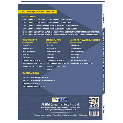 CBSE English Topicwise Solved papers from Previous Years for Class 12th