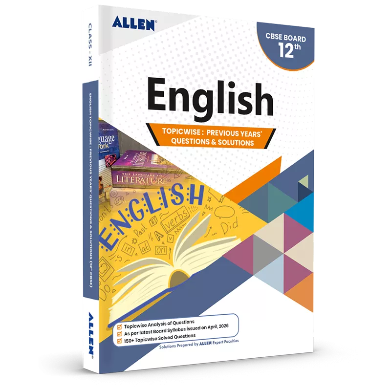 CBSE English Topicwise Solved papers from Previous Years for Class 12th