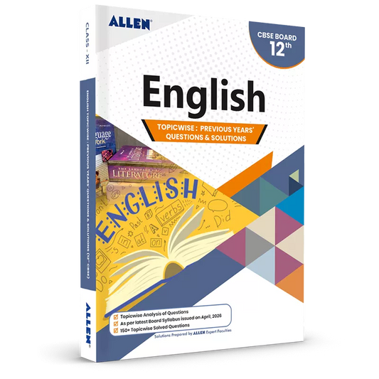 CBSE English Topicwise Solved papers from Previous Years for Class 12th